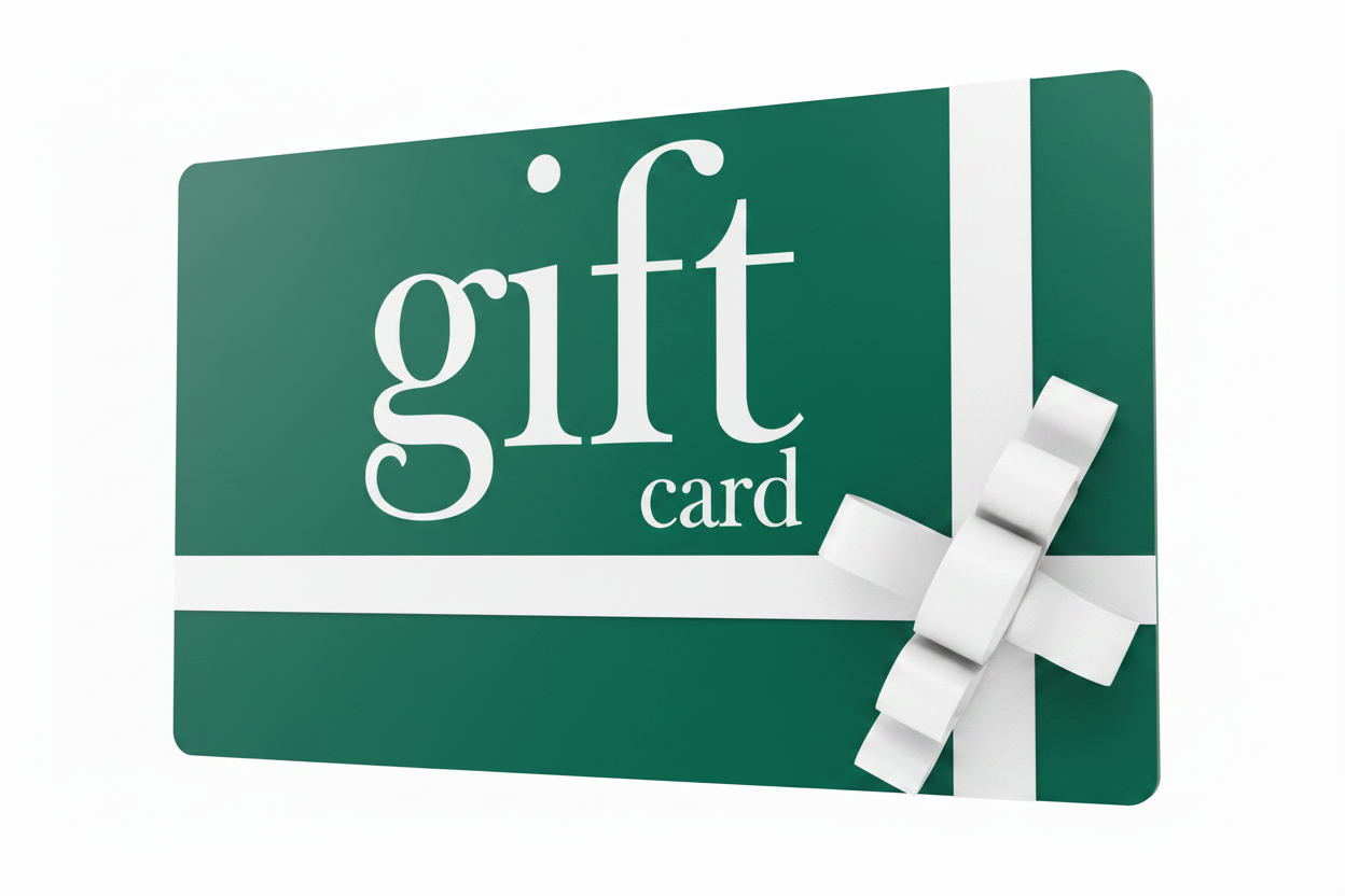 Mirrored Viridian Green Gift Card