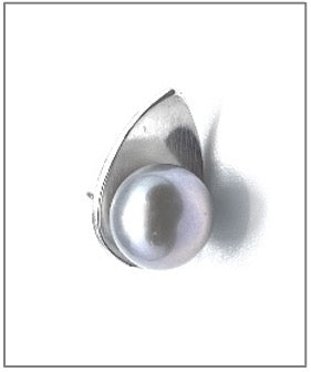 Small Raindrop Shape Earrings (Imitation Pearls)