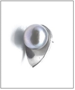 Small Upside Down Raindrop Shape Earrings (Imitation Pearls)
